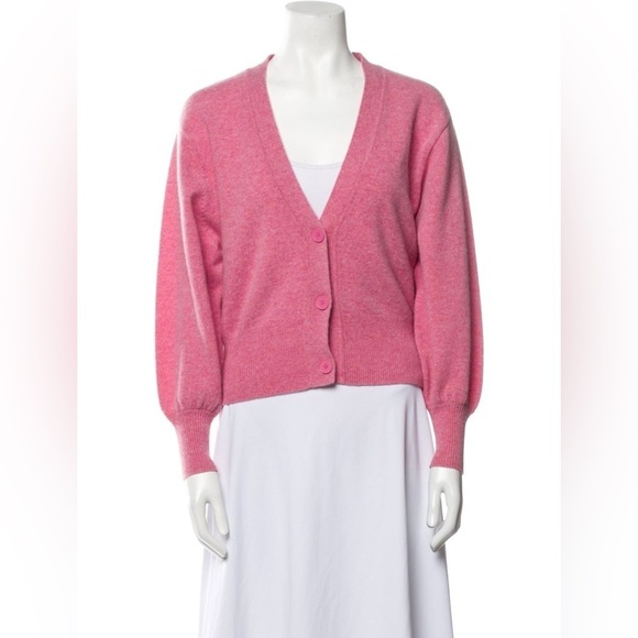 Sandro Paris Wool V-Neck Sweater Cardigan Size Medium - Picture 1 of 13
